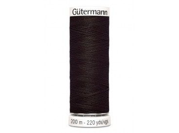 Gutermann garen 200 meter  Donkerbruin (Iets donkerder dan 696)  Kleurnummer 697