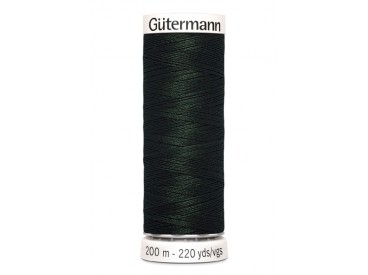 Gutermann garen diep donkergroen 200 mtr.  Kleurnummer 687