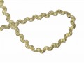 Zigzagband Helder Goud  12mm breed   2235