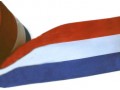 Vlaggenband Rood-wit-blauw  Nederlandse vlag.  100 mm breed.