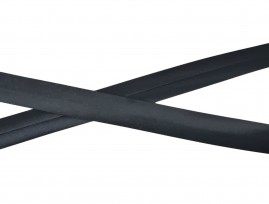 Satijn biaisband zwart  20mm breed  100% pes