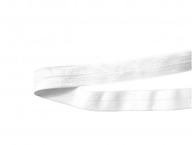 Offwhite elastisch biaisband van 2 cm. breed. 