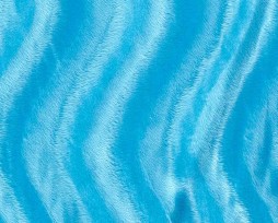 Velboa stof effen aqua.  Deze velours stof is naar 2 kanten geschoren in een golf.  100% PL  Breed: 147 cm  235 gram/m2