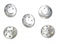 Smiley knoop Zilver 18mm