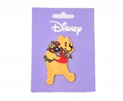 Winnie the Pooh applicatie Winnie met bosje bloemen