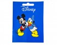 Mickey Mouse applicatie.  Mickey Mouse en Donald Duck  Opstrijkbare applicatie van ongeveer 6,5 x 6 cm 