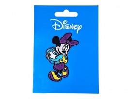 Disney applicatie Minnie Mouse met paarse strik en jurk