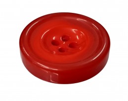 Mantelknoop Rood iets gemeleerd  34mm  1095