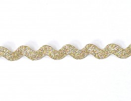 Zigzagband Goud  10mm breed   1131