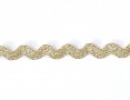 Zigzagband Goud  10mm breed   1131