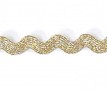 Zigzagband Goud  18mm breed   1132