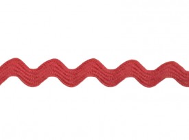 Zigzagband Rood 9mm  204