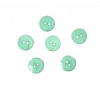 Serie knoop Turquoise met deels streepjes 12.5mm  1162