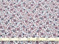 Katoen Rood-wit-blauw met bloemprint 9800-4U