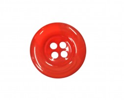 Mantelknoop Doorschijnend Rood gemeleerd 18mm. mk318