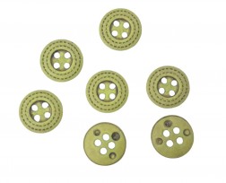 O knoopje 12,5mm limegroen 878