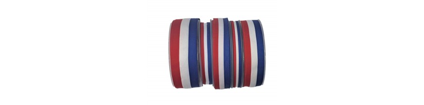 Vlaggenband rood-wit-blauw